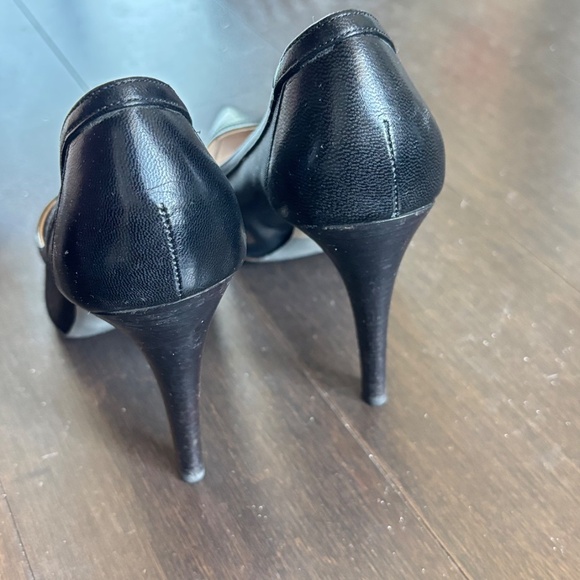 Armani pumps black leather with mesh - Picture 4 of 4